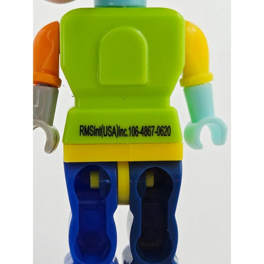 RMS International Building Block Minifigures Lot of 20 Police Fire Pirate Toy